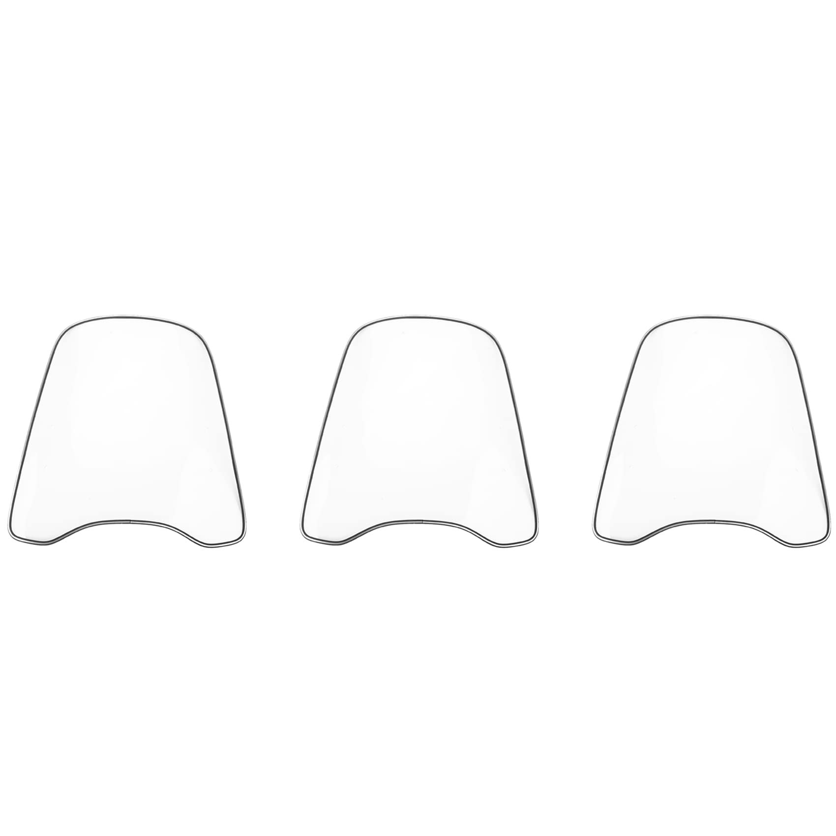 BLASHRD 3X Motorrad Windschutzscheibe Verlängerung Spoiler Windschutzscheibe Erweitert Windabweiser Für Universal Motorrad BLASHRD 3X Motorrad Windschutzscheibe Verlängerung Spoiler Windschutzscheibe Erweitert Windabweiser Für Universal Motorrad von BLASHRD