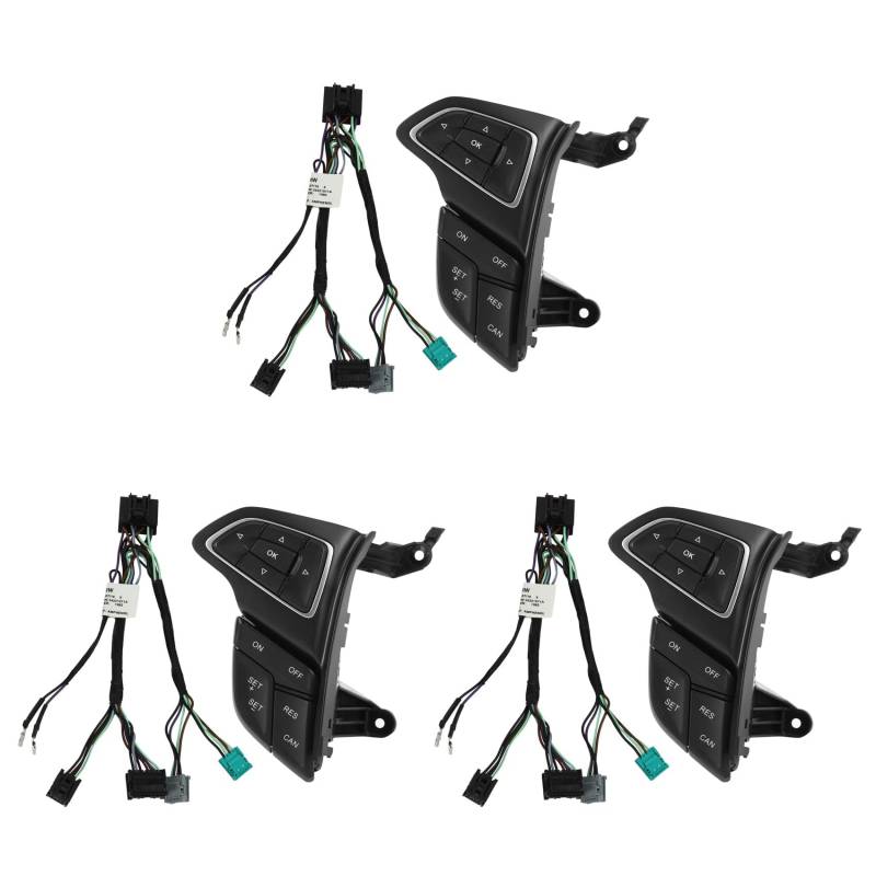 BLASHRD 3X für Focus Mk3 2015-2017 2017 Tempomat Schalter Multi Funktions Lenk Rad Taste (Ohne LIM) von BLASHRD
