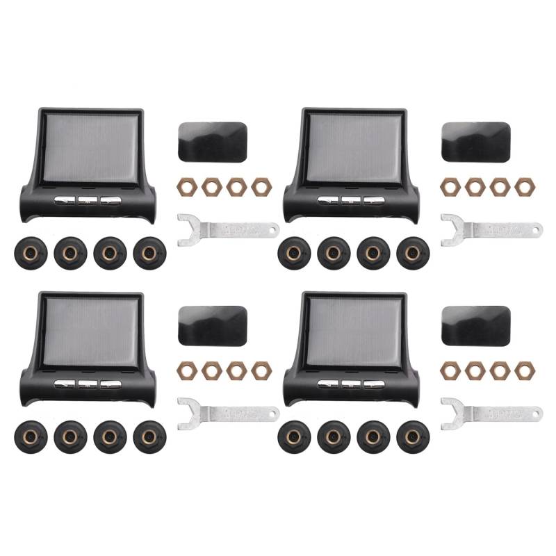 BLASHRD 4X Solar Tpms Reifen Druck Alarm ÜBerwachungs System 4 Externes Automatisches Alarm System von BLASHRD