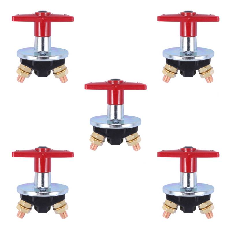 BLASHRD 5X 1500 Ampere Batterie Trenn Schalter mit Festem Schlüssel, Trenn Schalter 12 V / 24 V von BLASHRD