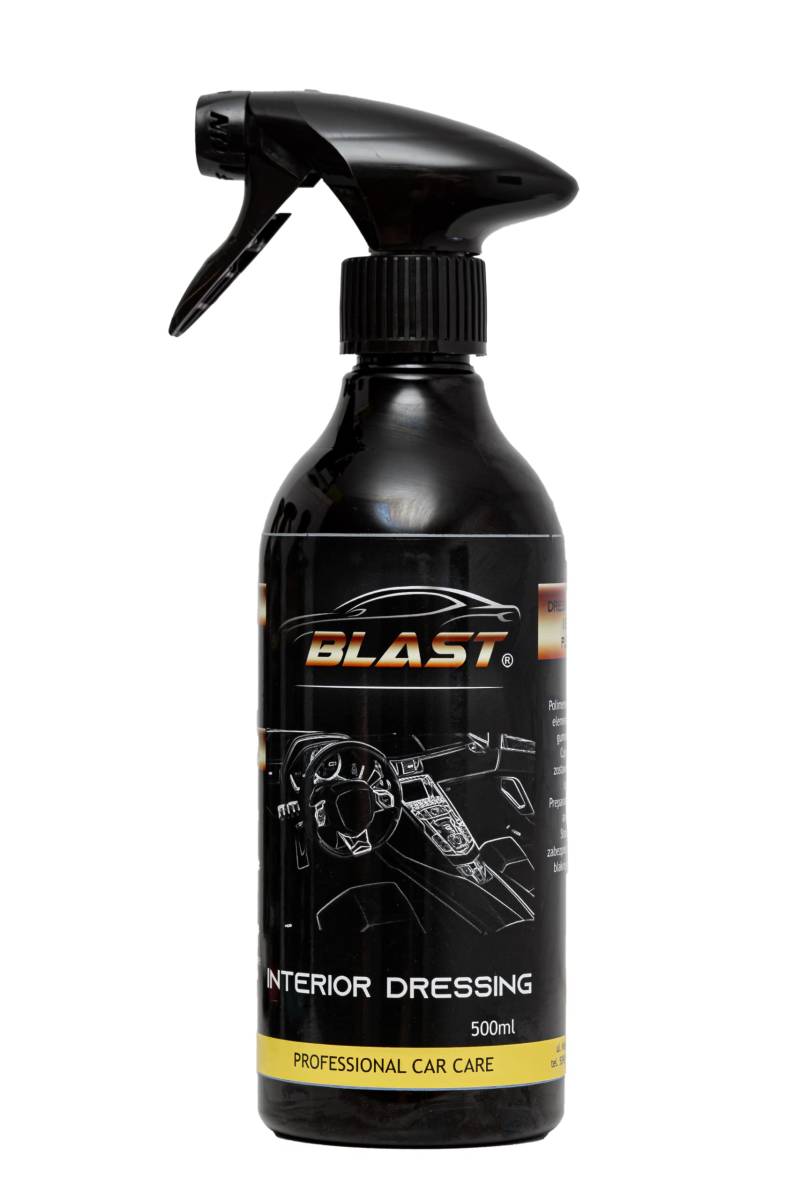 BLAST Interior Dressing 500ml - Reinigungsmittel für Fahrzeuginnenraum, Cockpit, Gummi- und Kunststoffelemente von BLAST