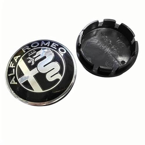4 Stück Radnabenabdeckung für Alfa Romeo Stelvio 2017-2021 2022 56mm, Auto ZubehörAuto Radnabendeckel Radnaben Modifikationsdekoration,B von BLAYY