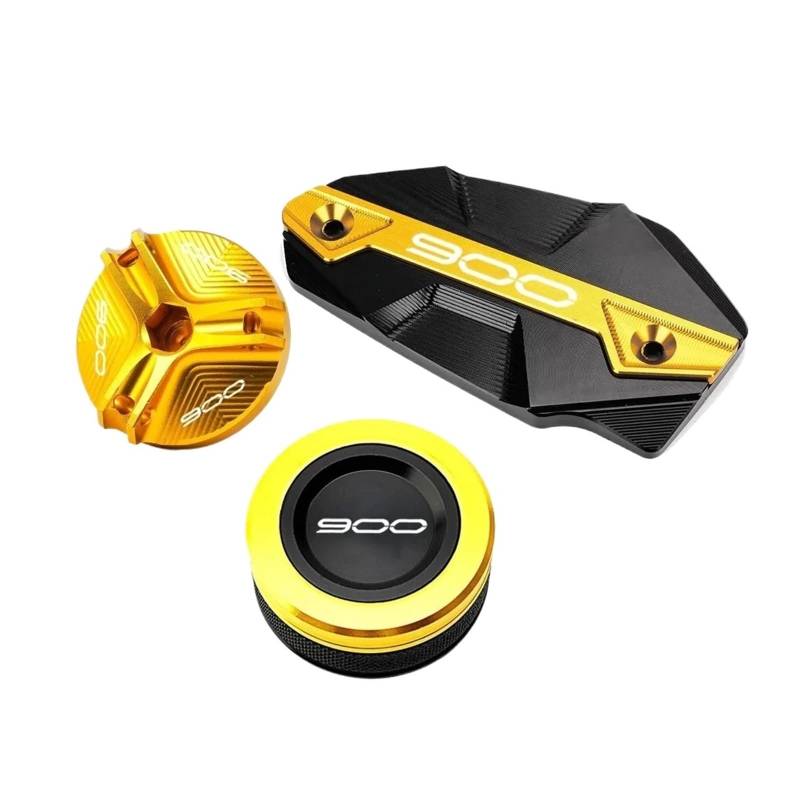 Motorrad Bremsflüssigkeitsbehälter Abdeckung Bremsflüssigkeitszylinder-Hauptbehälterdeckel Passend Für Z 900 2017-2024(3-Gold) von BLBLXQBL