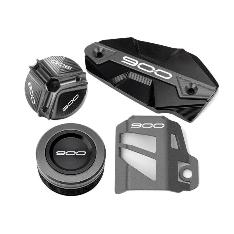 Motorrad Bremsflüssigkeitsbehälter Abdeckung Bremsflüssigkeitszylinder-Hauptbehälterdeckel Passend Für Z 900 2017-2024(4-Grey) von BLBLXQBL