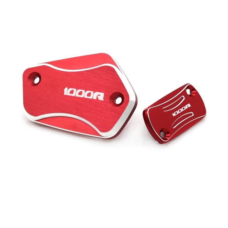 Motorrad Bremsflüssigkeitsbehälter Abdeckung Geeignet Für CB 1000R 2018–2021 Vorne Hinten Bremsflüssigkeitsbehälterdeckel(Red) von BLBLXQBL