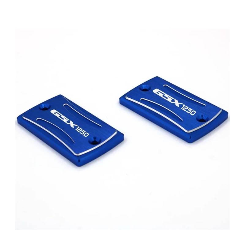 Motorrad Bremsflüssigkeitsbehälter Abdeckung Geeignet Für GSX 1250FA 2010-2018 Vorne Bremse Kupplung Flüssigkeit Reservoir Abdeckung(Blue A Pair) von BLBLXQBL