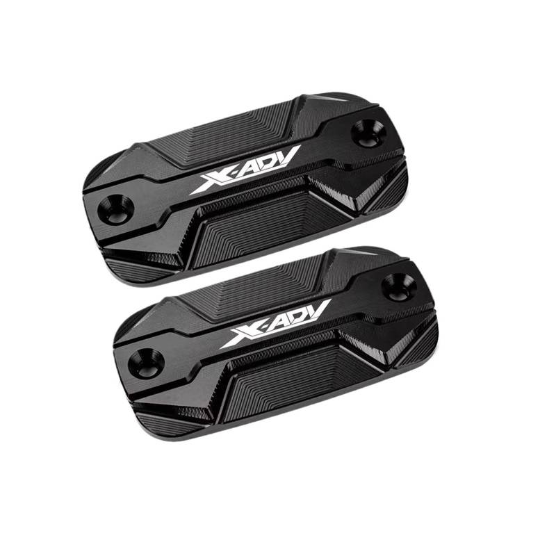 Motorrad Bremsflüssigkeitsbehälter Abdeckung Geeignet Für X ADV 300 750 1000 2017-2024 Brems Flüssigkeit Reservoir Motor Öl Füllstoff Abdeckung(2 Black) von BLBLXQBL