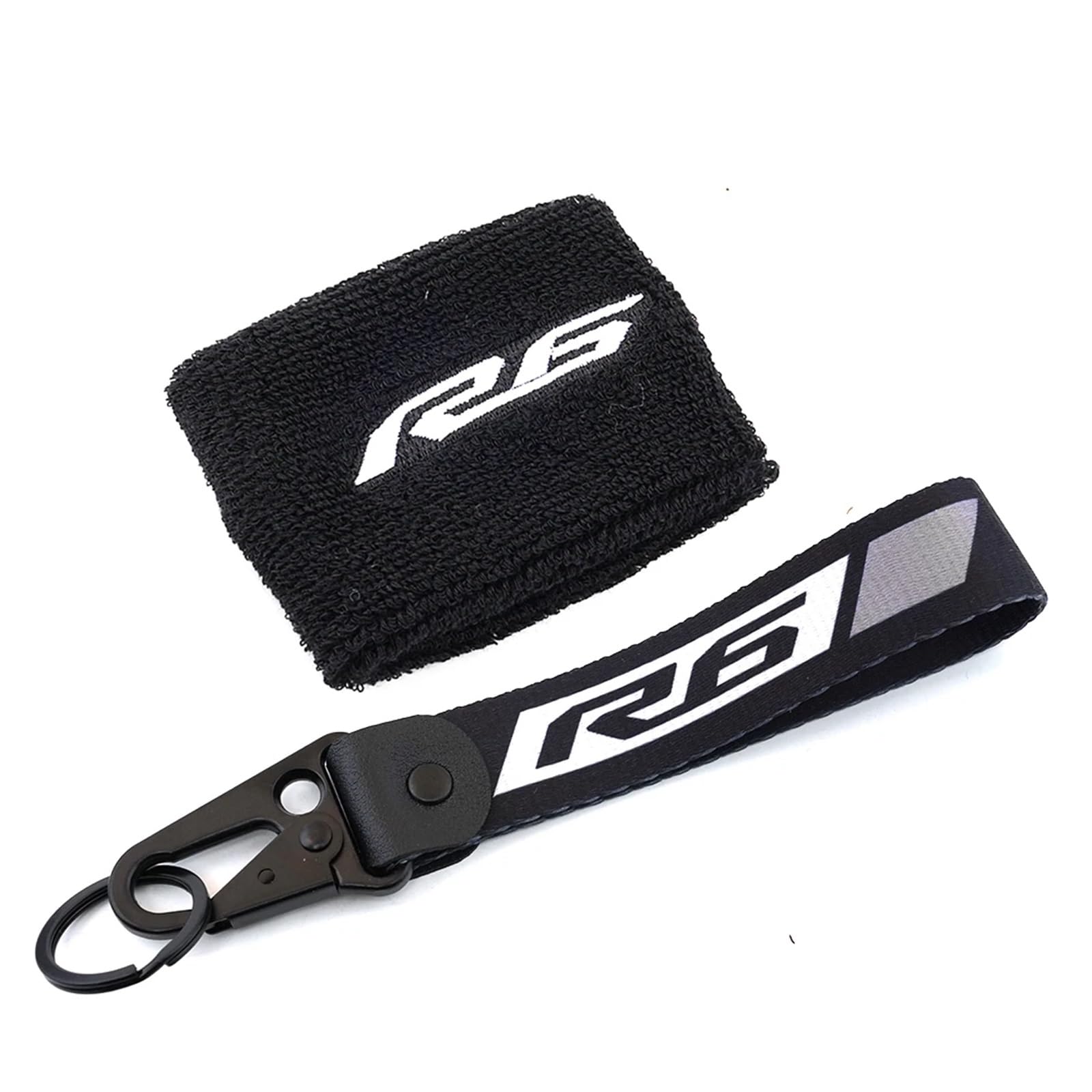 Motorrad Bremsflüssigkeitsbehälter Abdeckung Geeignet Für YZF R6 Front Brake Reservoir Socke Mantel Ärmel Schlüsselanhänger(1 Set-Grey) von BLBLXQBL