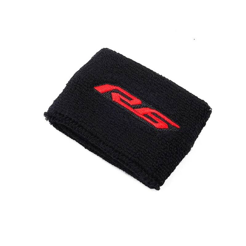 Motorrad Bremsflüssigkeitsbehälter Abdeckung Geeignet Für YZF R6 Front Brake Reservoir Socke Mantel Ärmel Schlüsselanhänger(Red) von BLBLXQBL