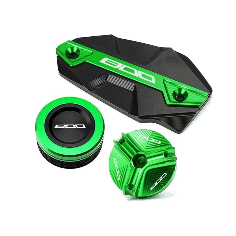Motorrad Bremsflüssigkeitsbehälter Abdeckung Geeignet Für Z 800 2012-2016 Brems Flüssigkeit Zylinder Master Reservoir Öl Füllstoff Abdeckung(3 Green) von BLBLXQBL