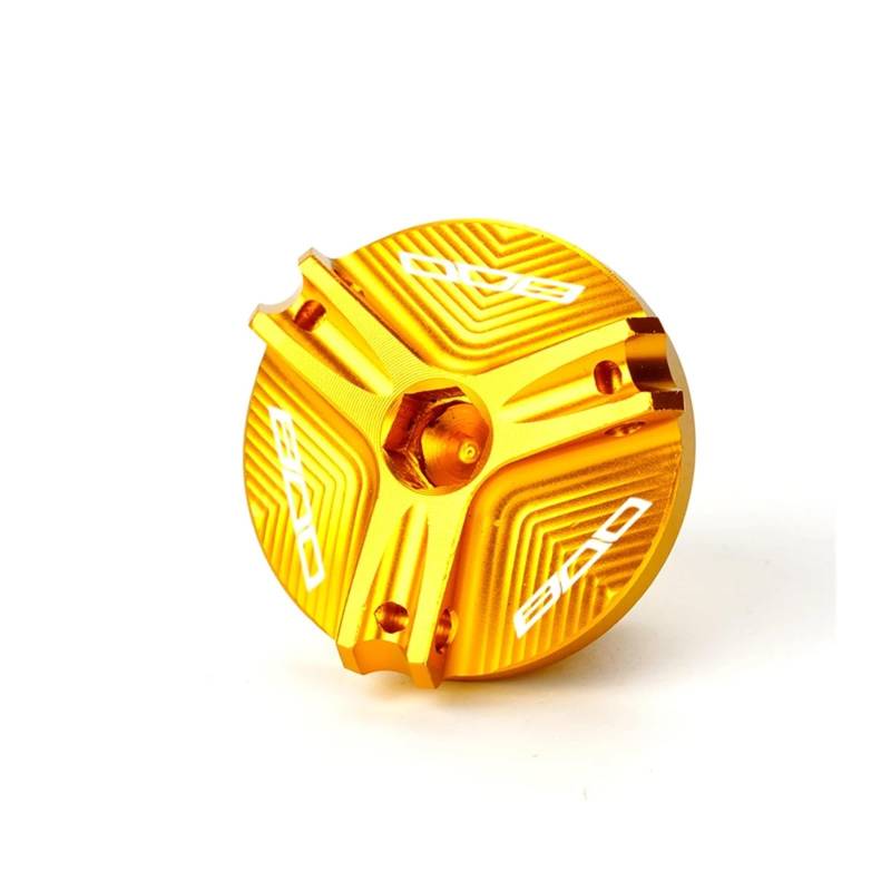 Motorrad Bremsflüssigkeitsbehälter Abdeckung Geeignet Für Z 800 2012-2016 Hinten Vorne Brems Flüssigkeit Reservoir Öl Stecker Abdeckung(Gold) von BLBLXQBL