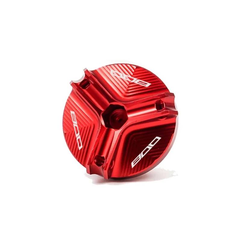 Motorrad Bremsflüssigkeitsbehälter Abdeckung Geeignet Für Z 800 2012-2016 Hinten Vorne Brems Flüssigkeit Reservoir Öl Stecker Abdeckung(Red) von BLBLXQBL