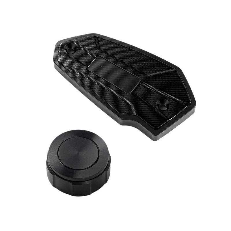Motorrad Bremsflüssigkeitsbehälter Abdeckung Geeignet Für Z 800 2013-2016 Vorne Und Hinten Brems Flüssigkeit Tank Abdeckung Zubehör(2 Black) von BLBLXQBL