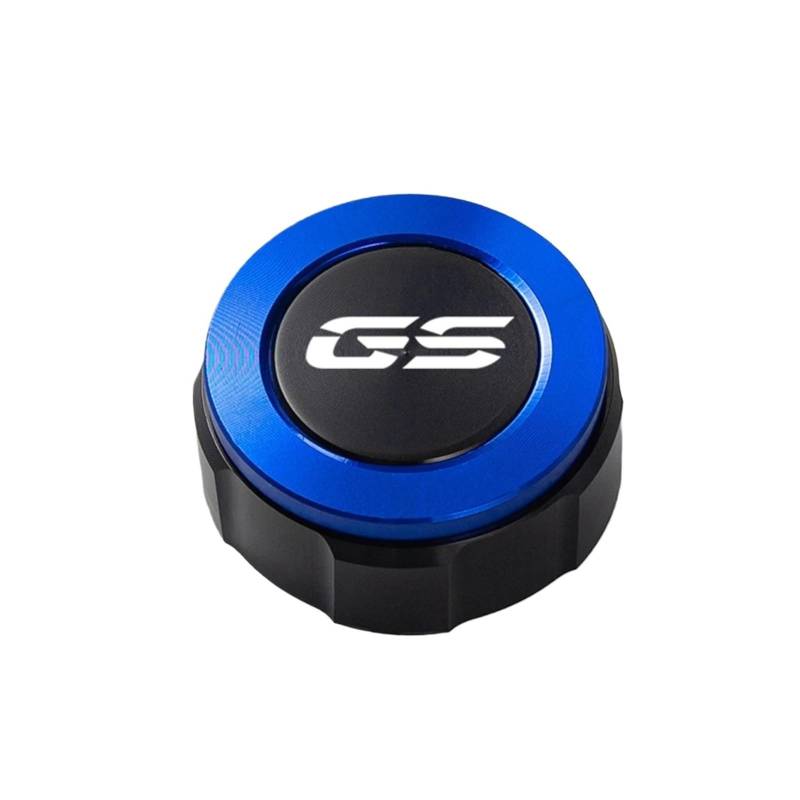 Motorrad Bremsflüssigkeitsbehälter Abdeckung Hinten Brems Flüssigkeit Kappen Zubehör Geeignet Für R1250GS R 1200 GS(Blau) von BLBLXQBL