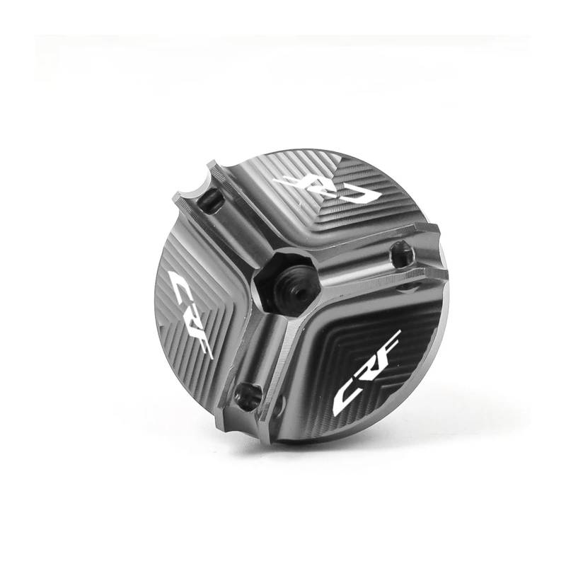 Motorrad Bremsflüssigkeitsbehälter Abdeckung Motoröl-Füllstandskappe Geeignet Für CRF 1000L 150 450 250R Zubehör(Grey) von BLBLXQBL
