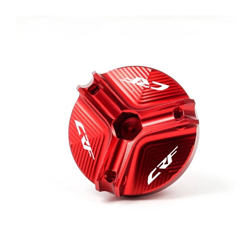 Motorrad Bremsflüssigkeitsbehälter Abdeckung Motoröl-Füllstandskappe Geeignet Für CRF 1000L 150 450 250R Zubehör(Red) von BLBLXQBL