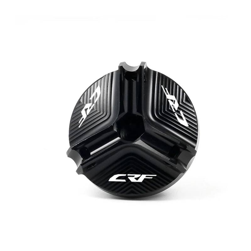Motorrad Bremsflüssigkeitsbehälter Abdeckung Motoröl-Füllstandskappe Geeignet Für CRF 1000L 150 450 250R Zubehör(Schwarz) von BLBLXQBL