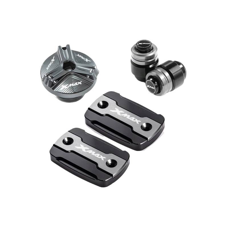 Motorrad Bremsflüssigkeitsbehälter Abdeckung Motorrad Brems Flüssigkeit Öl Füllstoff Kappe Geeignet Für Xmax 250 300 2017-2023(Titanium) von BLBLXQBL