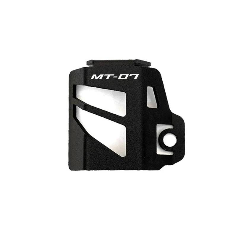 Motorrad Bremsflüssigkeitsbehälter Abdeckung Motorrad Hinten Brems Flüssigkeit Reservoir Abdeckung Schutz Passend Für MT 07 09(Black 07) von BLBLXQBL