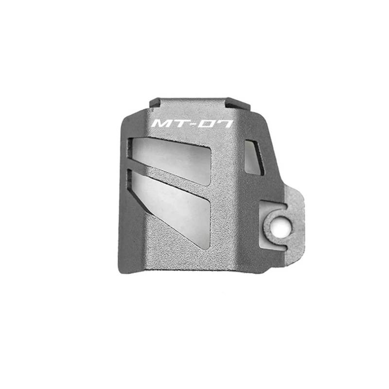 Motorrad Bremsflüssigkeitsbehälter Abdeckung Motorrad Hinten Brems Flüssigkeit Reservoir Abdeckung Schutz Passend Für MT 07 09(Grey 07) von BLBLXQBL