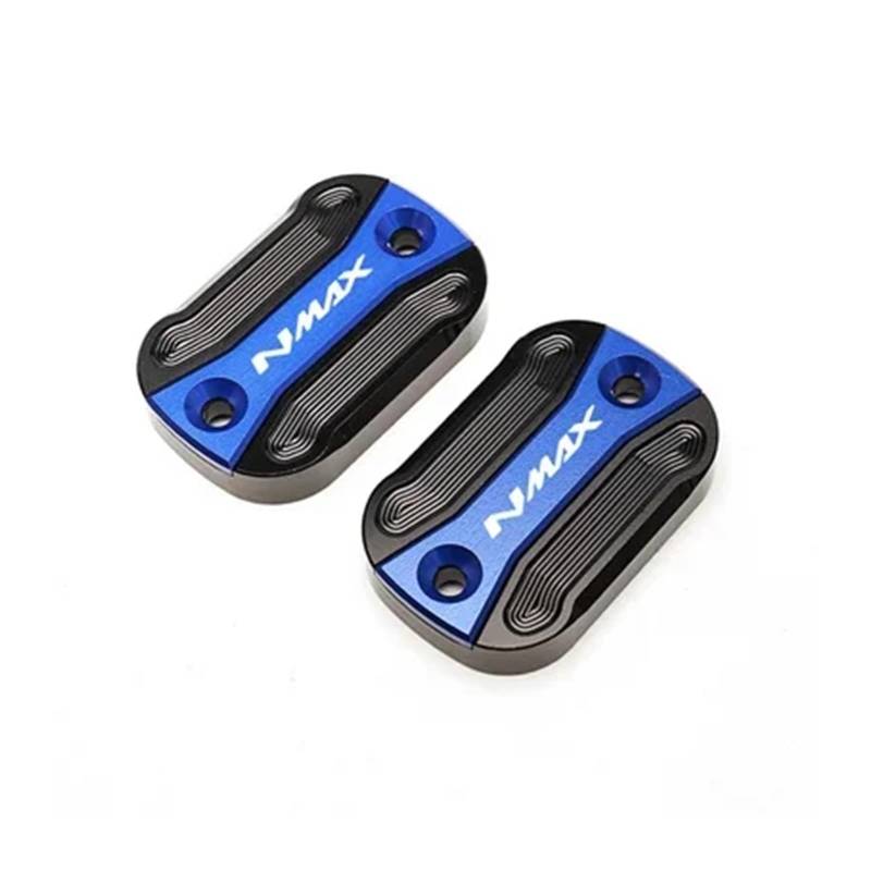 Motorrad Bremsflüssigkeitsbehälter Abdeckung Motorrad Vorne Brems Flüssigkeit Reservoir Motor Füllstoff Abdeckung Geeignet Für NMAX 155 125 2015-2025(2 Blue) von BLBLXQBL