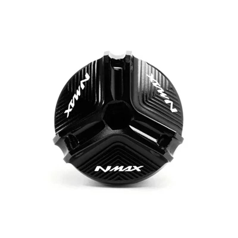Motorrad Bremsflüssigkeitsbehälter Abdeckung Motorrad Vorne Brems Flüssigkeit Reservoir Motor Füllstoff Abdeckung Geeignet Für NMAX 155 125 2015-2025(Schwarz) von BLBLXQBL