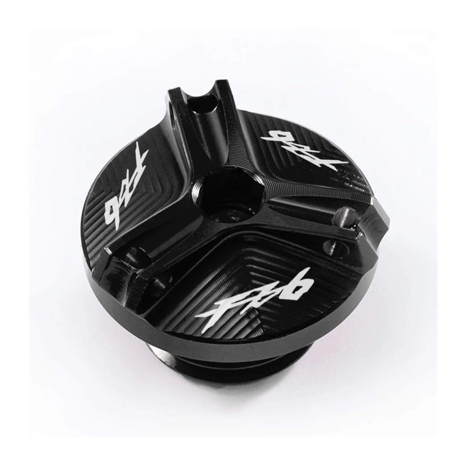 Motorrad Bremsflüssigkeitsbehälter Abdeckung Vorderer Bremsflüssigkeitsbehälterdeckel Und Motorfüllerabdeckung Passend Für FZ6 N/R/S(1 Black) von BLBLXQBL