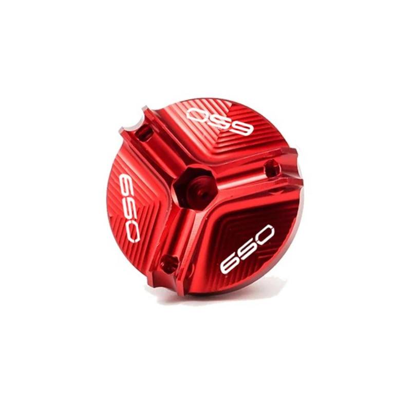 Motorrad Bremsflüssigkeitsbehälter Abdeckung Vorne Hinten Brems Flüssigkeit Reservoir Tasse Abdeckung Geeignet Für Z 650 2017-2025(Red) von BLBLXQBL