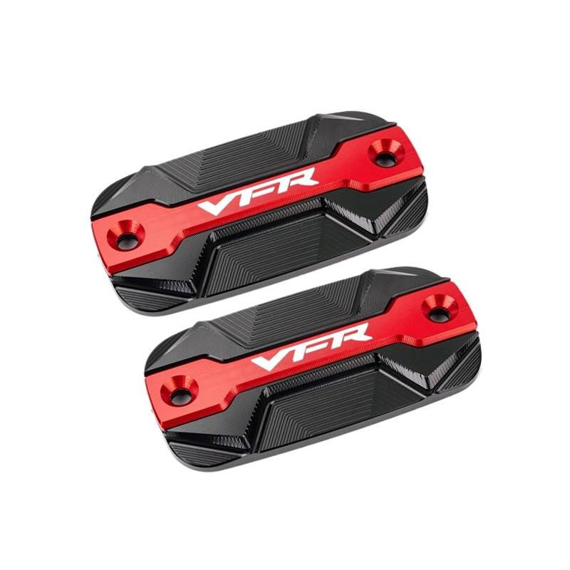 Motorrad Bremsflüssigkeitsbehälter Abdeckung Vorne Kupplung Brems Flüssigkeit Reservoir Abdeckung Geeignet Für VFR 800 1200 800X/f 1200x(2 Red) von BLBLXQBL