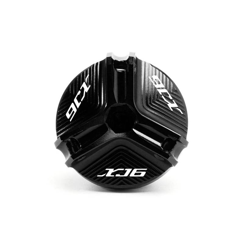 Motorrad Bremsflüssigkeitsbehälter Abdeckung Vorne Und Hinten Bremsflüssigkeitsbehälter Passend Für XJ6 F/N 2010–2014 Motoröl-Einfülldeckel(Schwarz) von BLBLXQBL