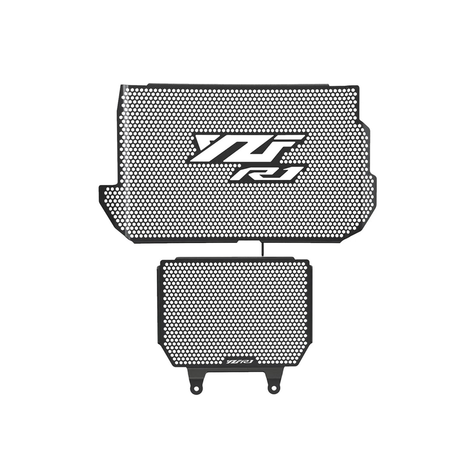 Motorrad KühlerSchutz Kühlergrill Geeignet Für YZFR1 YZFR1M 2015 2016 2017 2018 2019 2020 2021 2022 2023 2024 2025 Kühlergrillschutz Ölkühlerabdeckung(Black 1 A) von BLBLXQBL