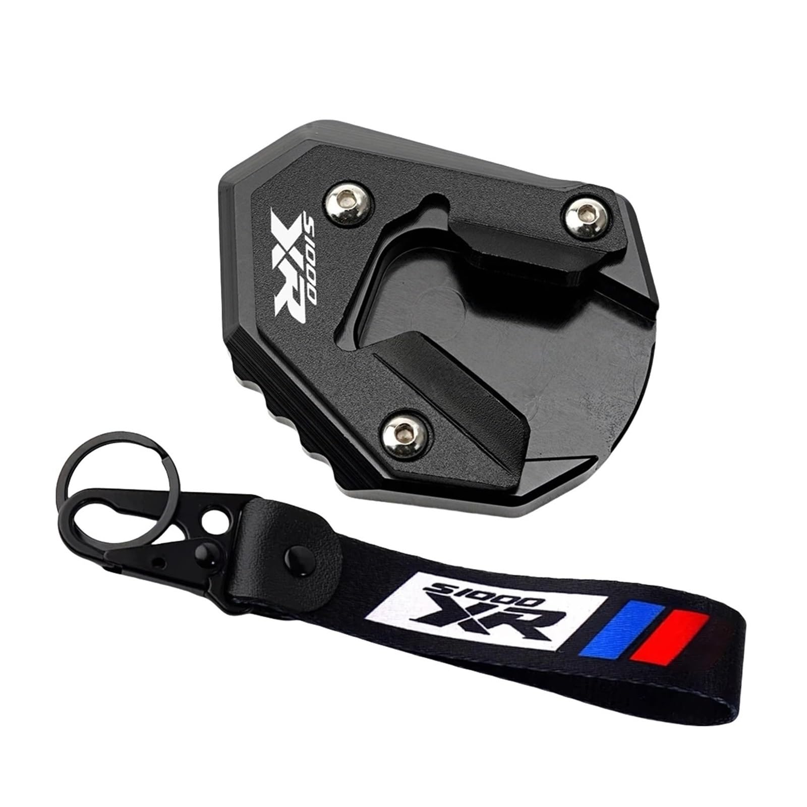 Motorrad Ständer Unterlage Motorrad-Schlüsselanhänger Ständer-Vergrößerungsplatte Passend Für S1000XR 2017–2019(Black 2) von BLBLXQBL