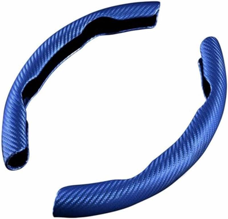 Lenkradschutz Für Boxster 1997–2004, atmungsaktiv, verschleißfest, Lenkradschutz, Zubehör, 2 Stück, Kohlefaser, Auto-Lenkradabdeckung Auto-Lenkradbezug(B-Blue) von BLBNEZBZTY