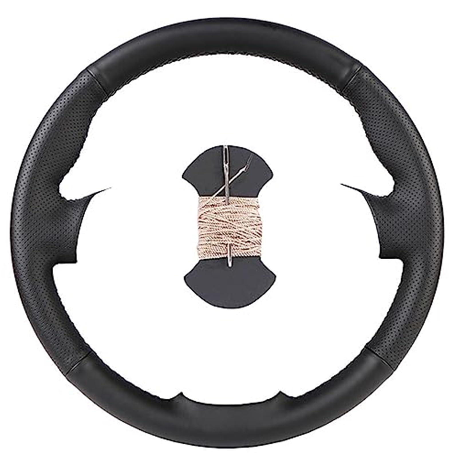 Lenkradschutz Für Citroen Für Berlingo 2008-2016 Für Jumpy 2009-2016 Leder DIY Auto Lenkrad Abdeckung Lenkung deckt Rad Auto-Lenkradbezug(White) von BLBNEZBZTY