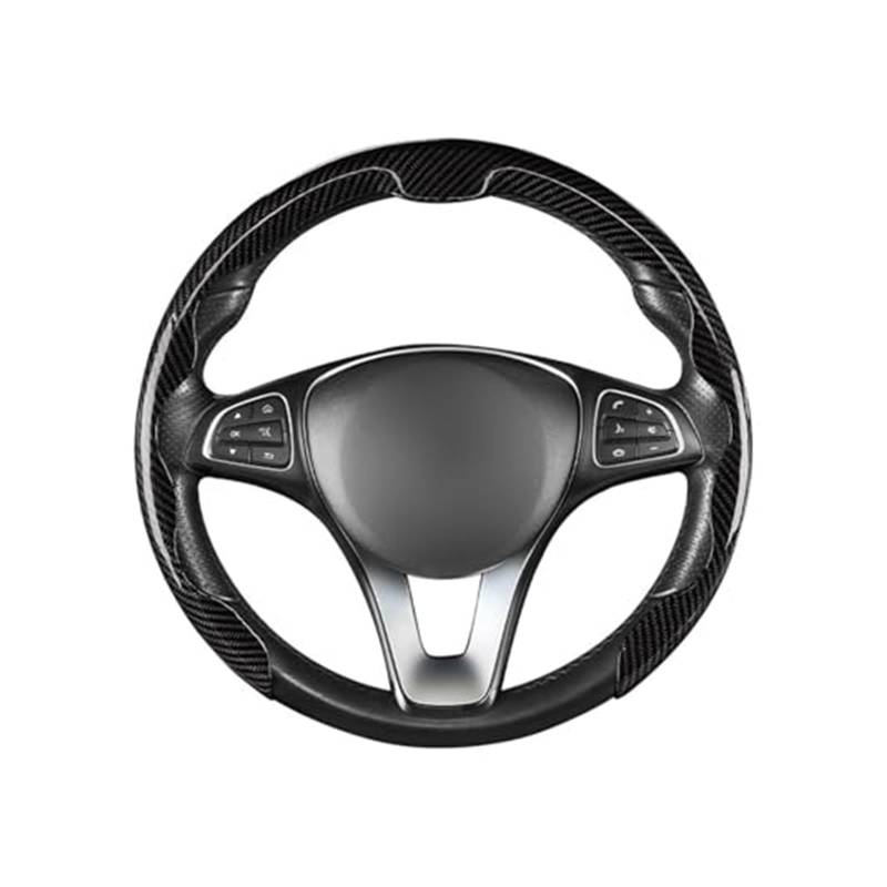Lenkradschutz Für Mazda Für CX-60 Lenkrad Abdeckung Mikrofaser Leder Anti-Slip Atmungsaktive Auto Lenkrad Auto-Lenkradbezug(Black) von BLBNEZBZTY