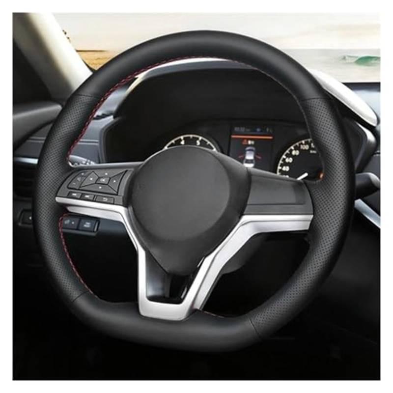 Lenkradschutz Für Nissan Für XTrail Für 2017-2019 Für Rogue Für Kicks Für Micra 2017-2019 Für Leaf Lenkrad Abdeckung Rad Schutzhülle Auto-Lenkradbezug(3 Colors Thread) von BLBNEZBZTY