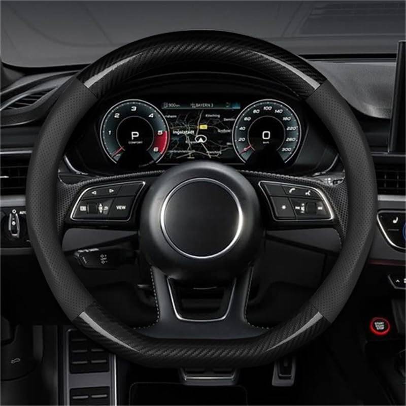 Lenkradschutz Für Opel Für Crossland X SUV 2017 2018 2019 rutschfeste, atmungsaktive, komfortable, verschleißfeste Auto-Lenkradabdeckung Auto-Lenkradbezug(A) von BLBNEZBZTY