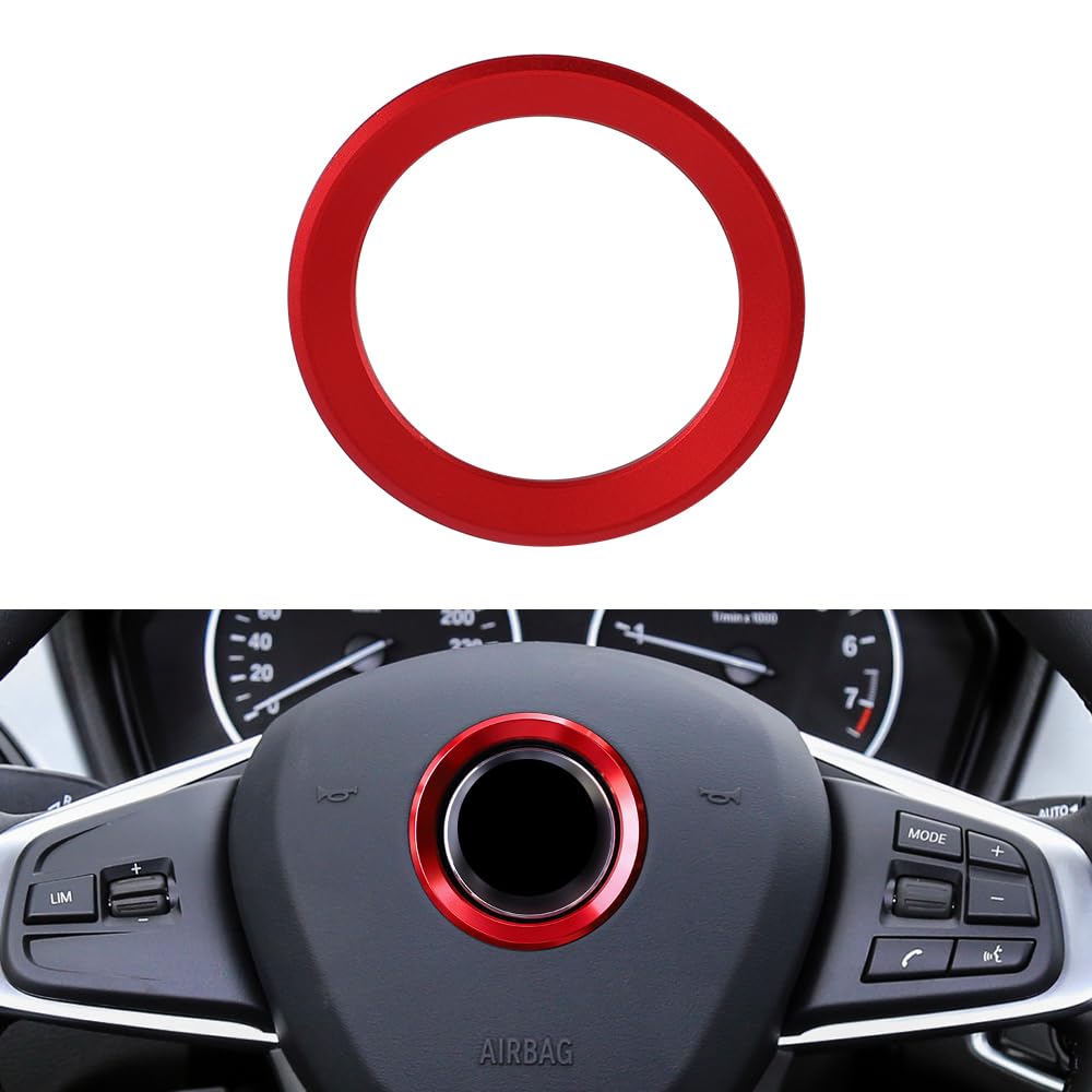 BLINGOOSE Auto Zubehör für BMW Lenkrad Logo Abdeckung Embleme Aufkleber Accessoires Deko Rot Kompatibel BMW 3 5 7er X1 X3 X5 X6 Z3 Z4 E30 E34 E36 E39 F15 F16 Aluminium Legierung BLINGOOSE Auto Zubehör für BMW Lenkrad Logo Abdeckung Embleme Aufkleber Accessoires Deko Rot Kompatibel BMW 3 5 7er X1 X3 X5 X6 Z3 Z4 E30 E34 E36 E39 F15 F16 Aluminium Legierung von BLINGOOSE