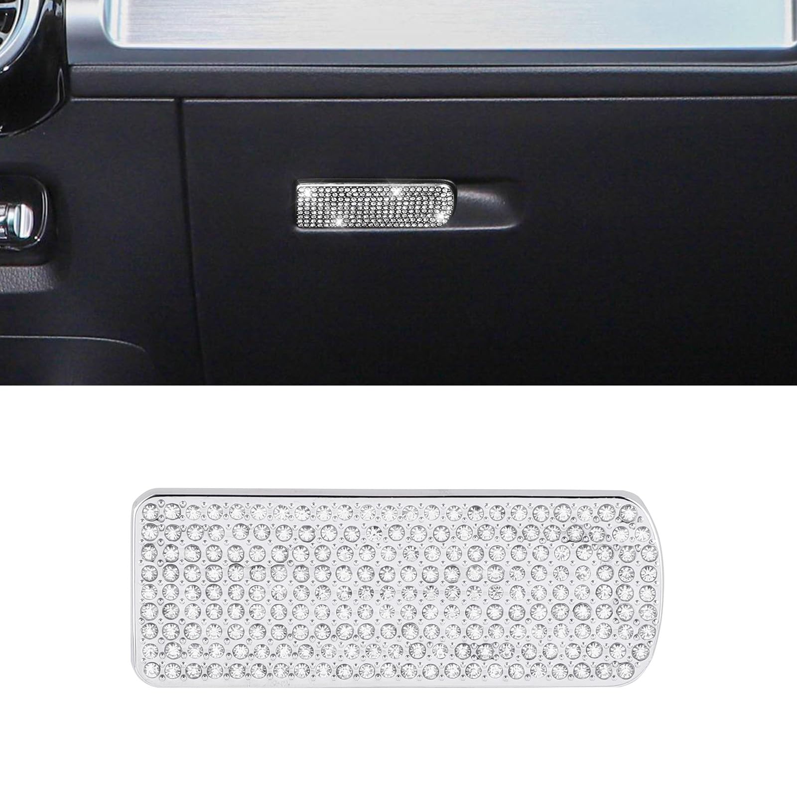 BLINGOOSE Bling Accessoires für Mercedes Copilot Aufbewahrungs Box Schalter Abdeckung AufkleberGlitzer Auto Zubehör Dekorationen Teile für Benz A GLA GLB CLA Strass Metall Silber BLINGOOSE Bling Accessoires für Mercedes Copilot Aufbewahrungs Box Schalter Abdeckung AufkleberGlitzer Auto Zubehör Dekorationen Teile für Benz A GLA GLB CLA Strass Metall Silber von BLINGOOSE