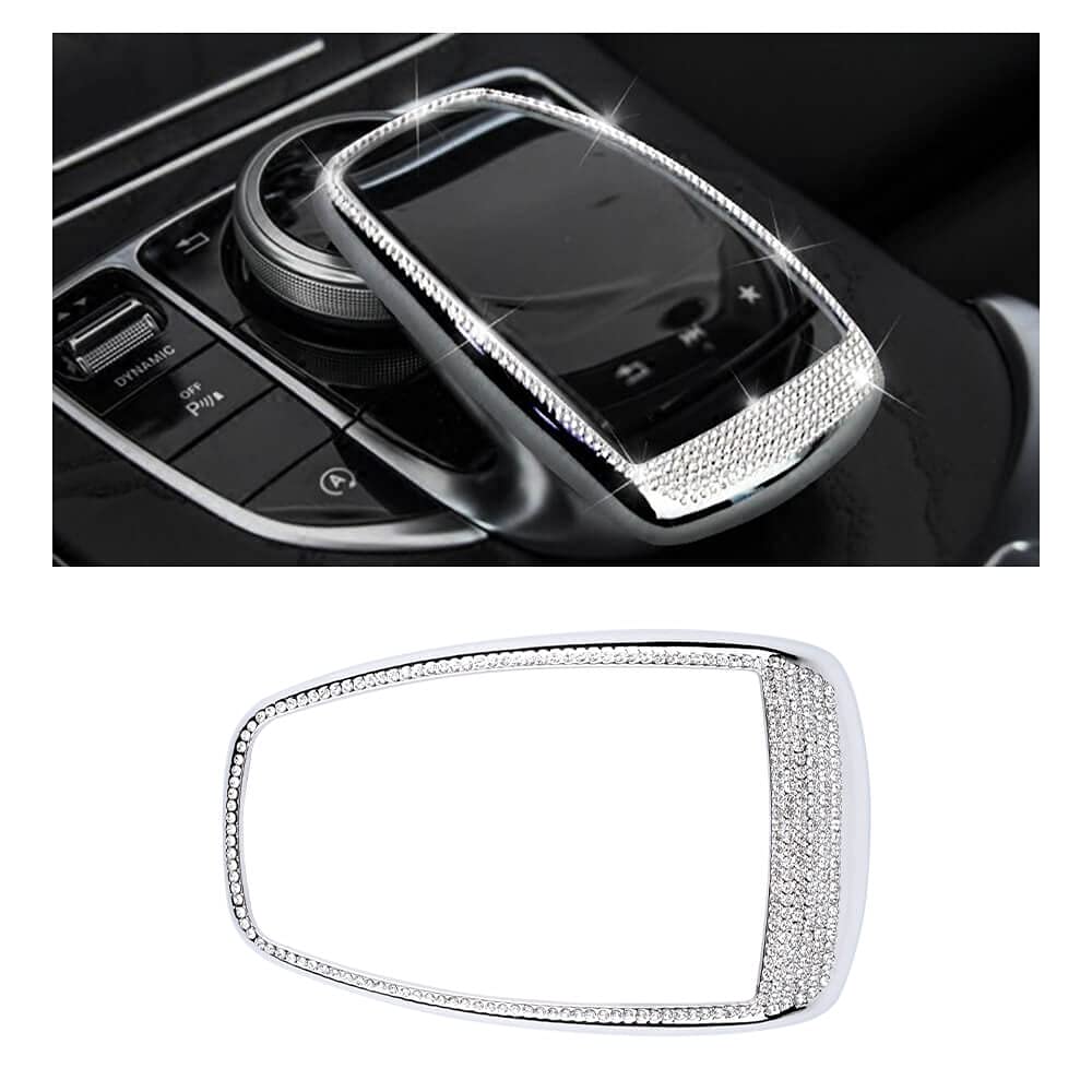 BLINGOOSE für Mercedes Innenausstattung Mercedes-Benz C E Klasse GLC W203 W213 Bling Bling Mittelkonsole Multimedia Rahmenabdeckung Kristall von BLINGOOSE