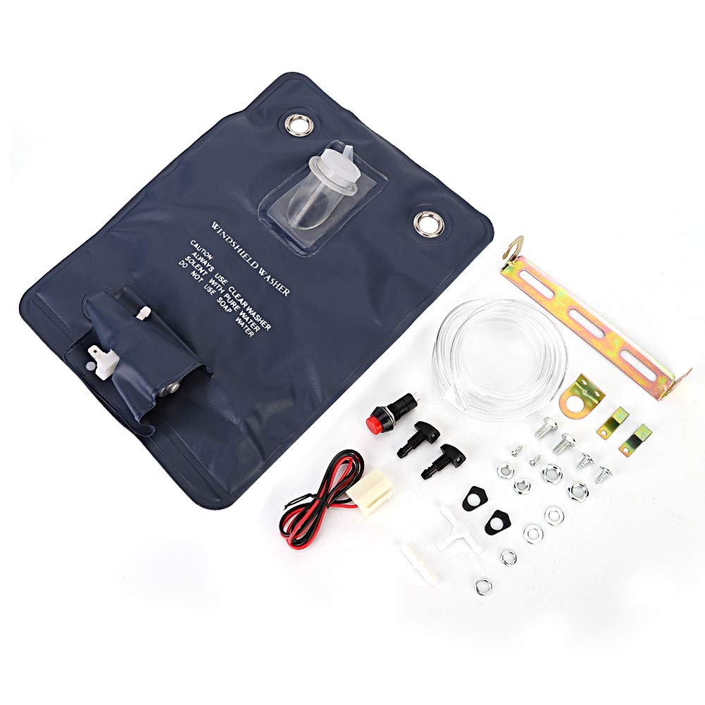 BLLBOO Scheibenwaschflasche - 12-V-Universal-Scheibenwaschpumpe mit Flaschentaschen-Kit Kompatibel mit Oldtimer 151286776374 BLLBOO Scheibenwaschflasche - 12-V-Universal-Scheibenwaschpumpe mit Flaschentaschen-Kit Kompatibel mit Oldtimer 151286776374 von BLLBOO