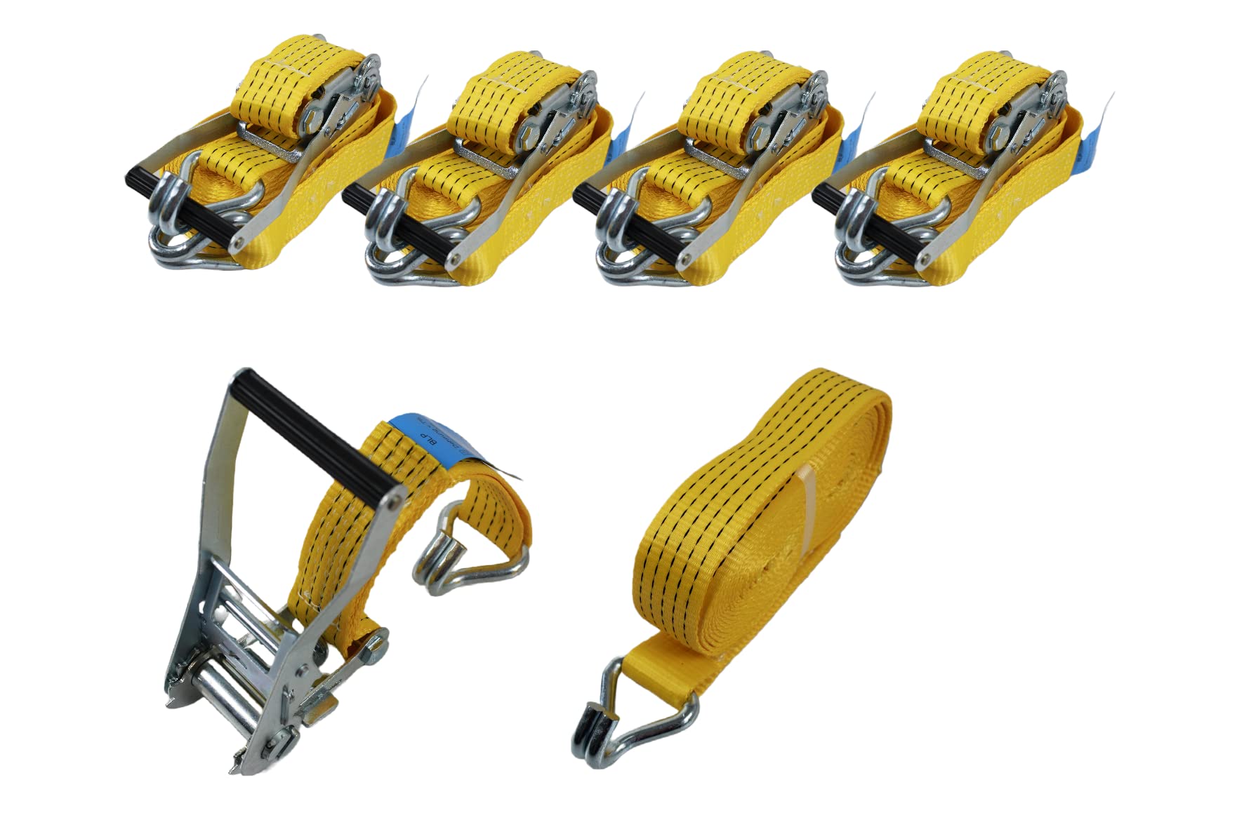 Spanngurte 4 Stück 5000 daN Spanngurte mit Ratsche 2 teilig mit Haken Ratschengurt Zurrgurt gelb Spanngurte Spanngurte 4 Stück 5000 daN Spanngurte mit Ratsche 2 teilig mit Haken Ratschengurt Zurrgurt gelb Spanngurte von BLP3