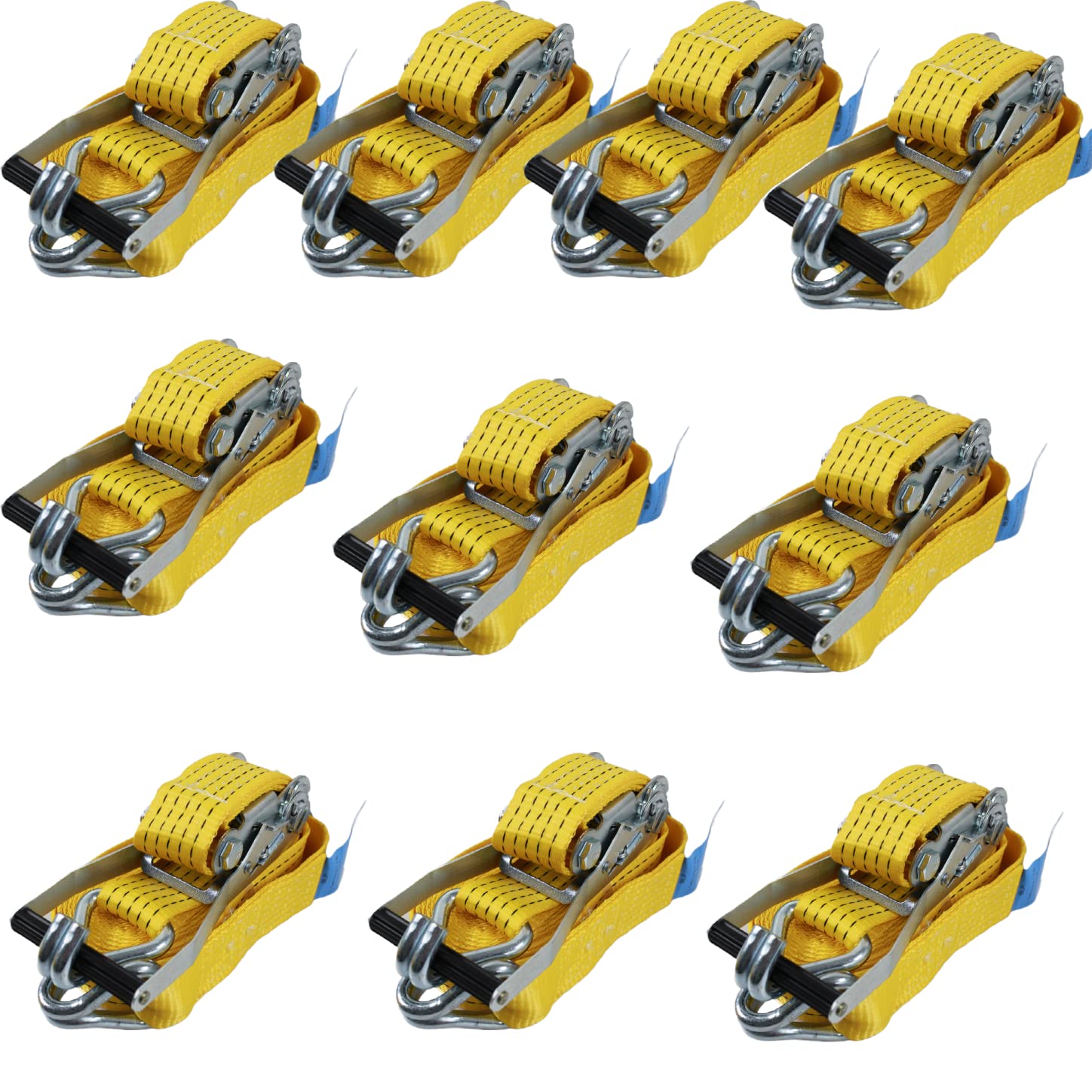Spanngurte 10 Stück 5000 daN spanngurte mit Ratsche 2 teilig mit Haken Ratschengurt Zurrgurt gelb Spanngurte 10 Stück 5000 daN spanngurte mit Ratsche 2 teilig mit Haken Ratschengurt Zurrgurt gelb von BLP3