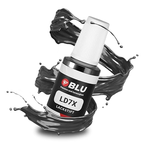 BLU Auto Lackstift Grau kompatibel für VW LD7X GRAU PLATINUMGREY | Auto Lack Reparatur Ausbesserungslack von BLU