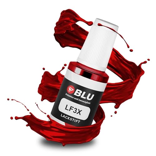 BLU Auto Lackstift Rot kompatibel für Skoda LF3X ROT ROSSOBRUNELLO | Auto Lack Reparatur Ausbesserungslack von BLU