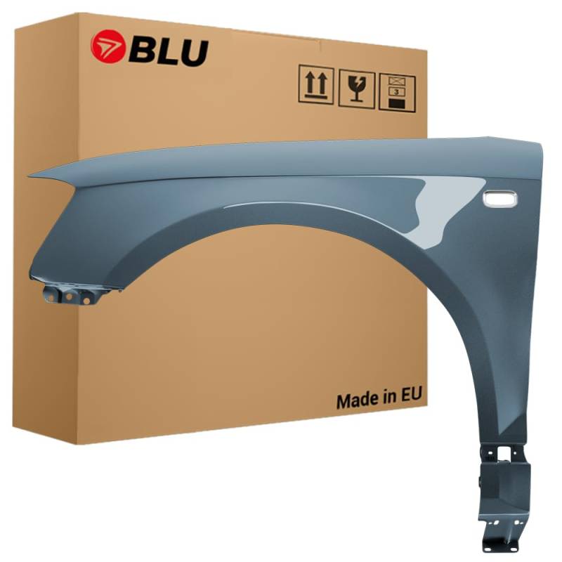 BLU Kotflügel Passend für Audi A3 8P II-generation LX7Z Links Grau | 2003-2008 | Vorderseite Vorne | Lackiert | Einbaufertig von BLU