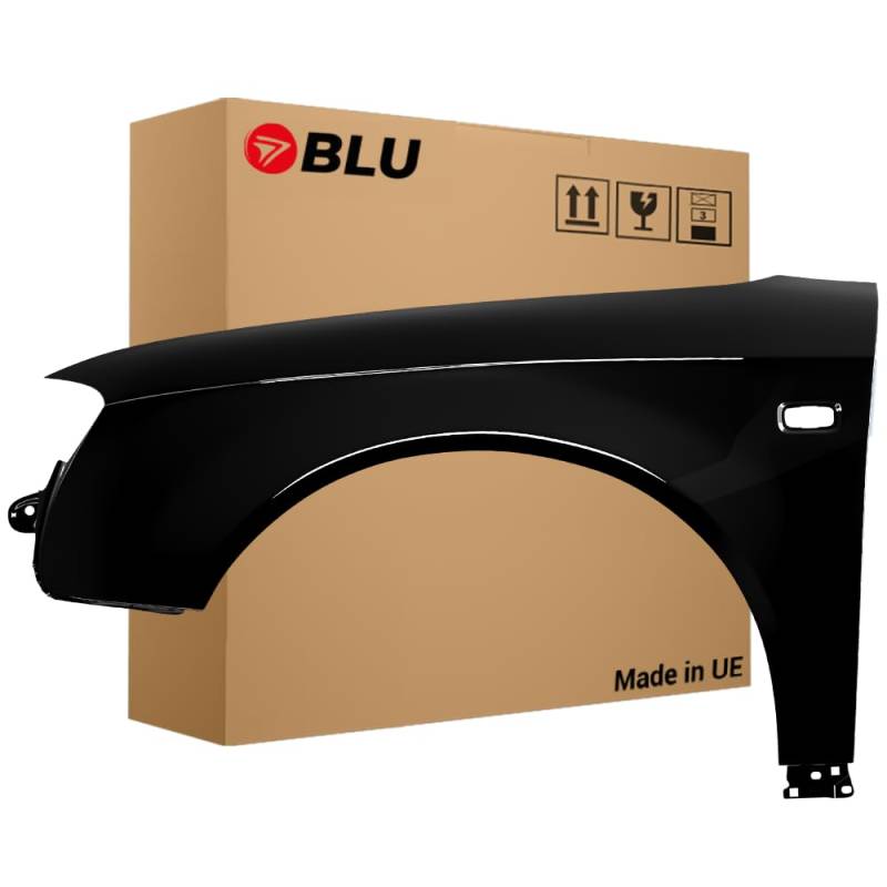 BLU Kotflügel Passend für Audi A4 B7 LY9B Links Schwarz | 2004-2008 | Vorderseite Vorne | Lackiert | Einbaufertig von BLU
