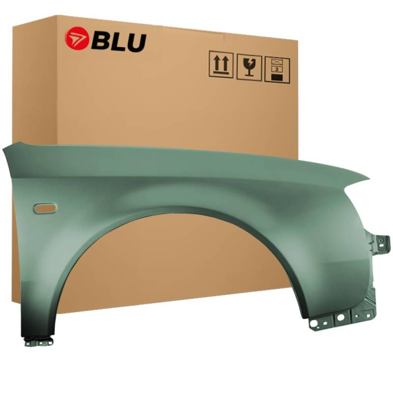 BLU Kotflügel Passend für Audi A6 C5 LIFT LZ6J Rechts Grün | 2001-2005 | Vorderseite Vorne | Lackiert | Einbaufertig von BLU