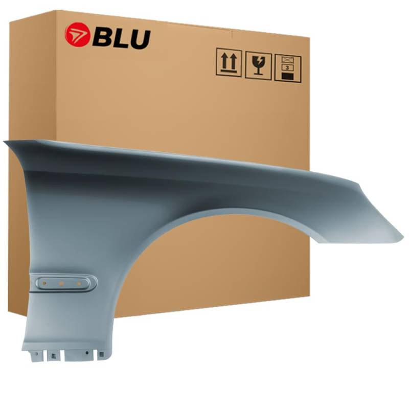 BLU Kotflügel Passend für Mercedes C W203 747 Rechts Grau | 2000-2007 | Vorderseite Vorne | Lackiert | Einbaufertig von BLU