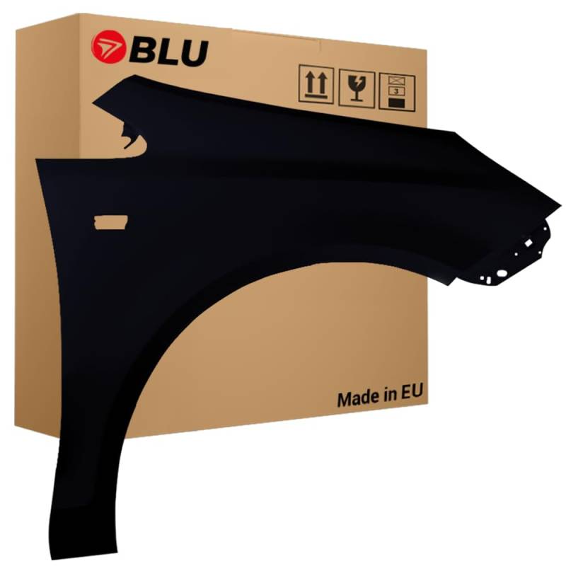 BLU Kotflügel Passend für Opel Corsa D Z20R Rechts Schwarz | 2006-2014 | Vorderseite Vorne | Lackiert | Einbaufertig von BLU